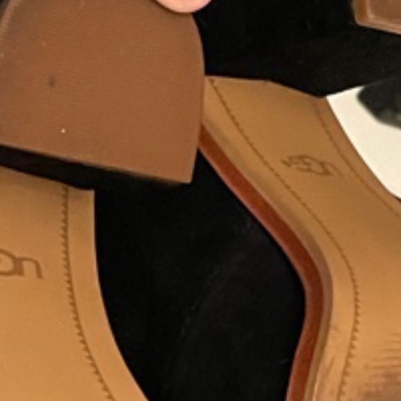 Ugg suede open toed heels - Picture 3 of 4